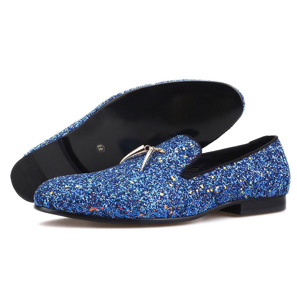 Spark Blue Loafers - Loafer Spot Men's Handmade Loafers